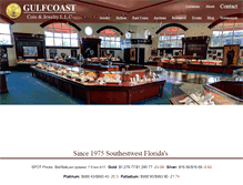 Tablet Screenshot of gulfcoastcoin.com